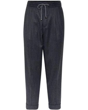 Brunello Cucinelli Straight Trousers - Azul