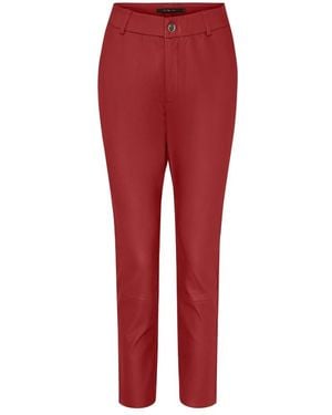 Btfcph Leather Trousers - Rojo
