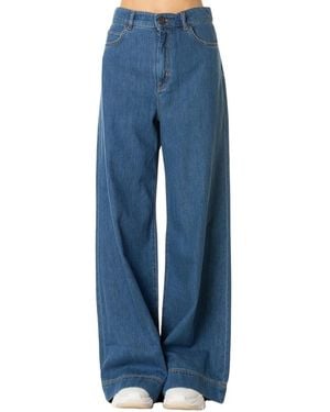 Weekend by Maxmara Jeans ,Blauw ,Katoen Vega Wijde Jeans