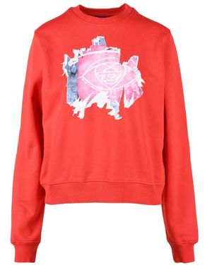 DIESEL Sweatshirts - Red