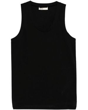KHAITE Tops ,Zwart ,Katoen Isha Top