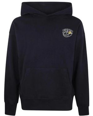 Barrow Hoodies & Sweatvesten ,Zwart ,Katoen Teddy-Print Hoodie - Blauw