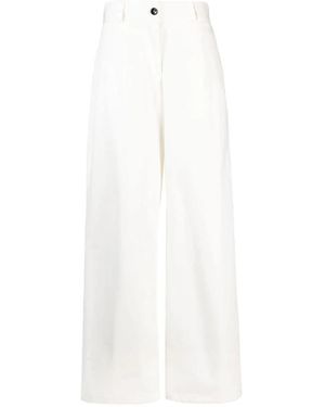 Jil Sander Wide Trousers - White