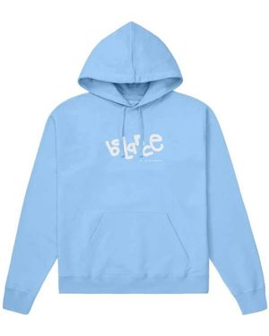 Objects IV Life Hoodies & Sweatvesten ,Blauw ,Katoen Life Balance Print Hoodie