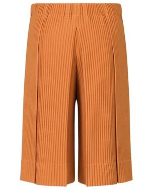 Issey Miyake Long Shorts - Naranja