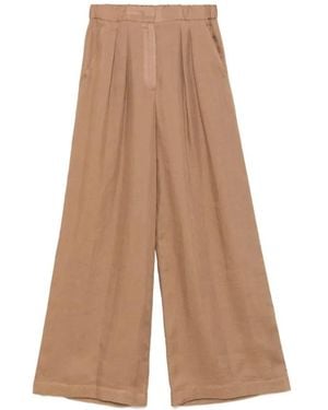 Lorena Antoniazzi Kamelbraune Faltenhose