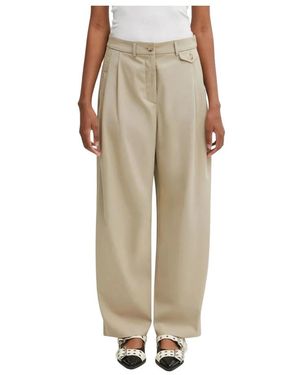 Maison Kitsuné Hose Mit Doppelter Bügelfalte - Natur