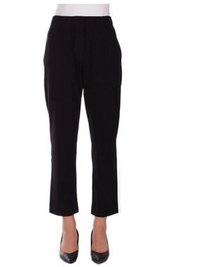 Weekend by Maxmara Straight Trousers - Zwart