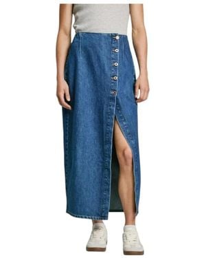 Pepe Jeans Denim Skirts - Blue