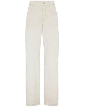 Brunello Cucinelli Straight Jeans - White