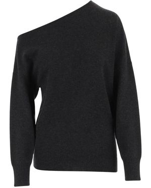 arch4 Truien & Vesten ,Grijs ,Kasjmier Wiki One-Shoulder Trui - Zwart