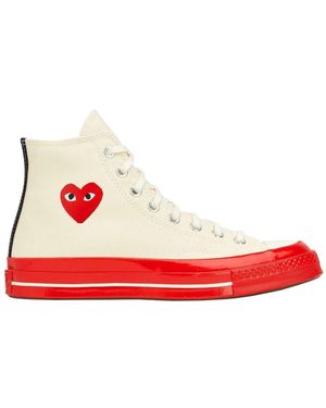 COMME DES GARÇONS PLAY Sneakers high top rosse - Rosso