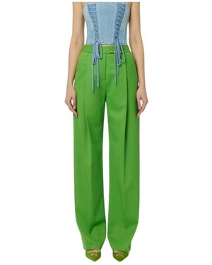 Elisabetta Franchi Wide Trousers - Green