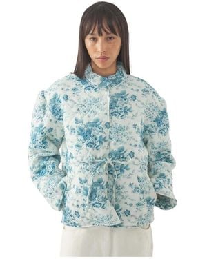 Antik Batik Jassen ,Groen ,Katoen Cinz Jacket - Blauw
