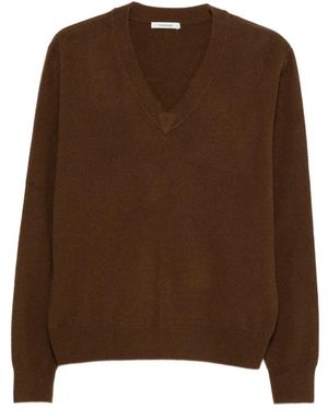 Entire studios Ce Cedar Knit V-Neck - Bruin