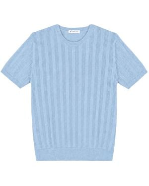 Manuel Ritz Round-Neck Knitwear - Blue