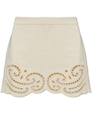 Ulla Johnson Denim Skirts - Neutro