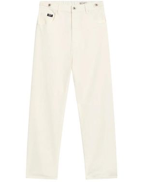 PENCE 1979 Broeken ,Wit ,Leer Cesira Rechte Broek