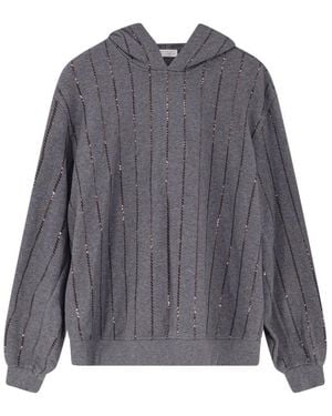 Brunello Cucinelli Hoodies - Grijs
