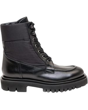 Anna F. Lace-Up Boots - Negro