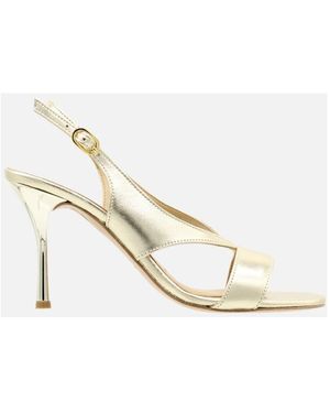 Bianca Di Schoenen ,Geel ,Occasion Kleedjes - Wit