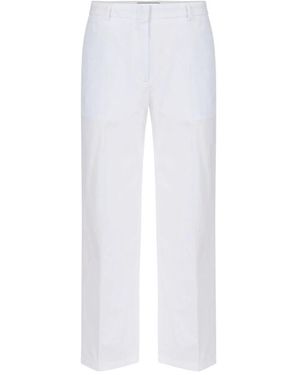 Iceberg Regular Fit Katoenen Poplin Broek - Wit