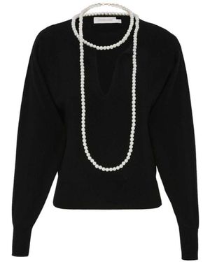Zimmermann V-Neck Knitwear - Noir