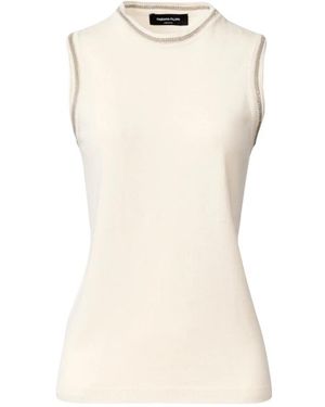 Fabiana Filippi Sleeveless Tops - Natural