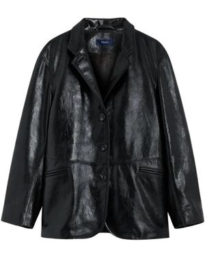 Soeur Luciano Lederjacke - Schwarz