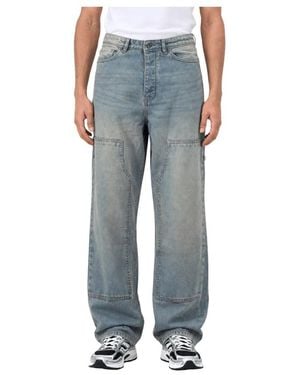 Pure Path Straight Jeans - Azul