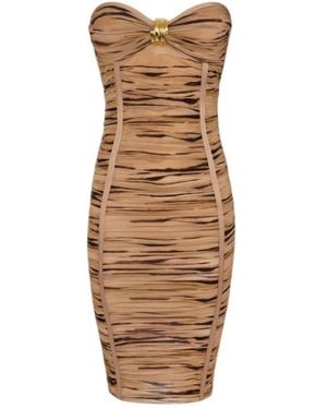 Elisabetta Franchi Midi Dresses - Brown