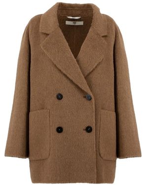 DUNO Double-Breasted Coats - Marron