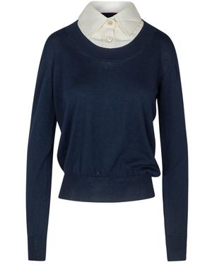 Jucca Round-Neck Knitwear - Blu