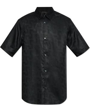 Emporio Armani Short Sleeve Shirts - Nero