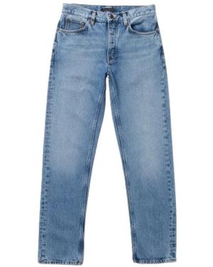 Nudie Jeans Straight Fit Jeans - Blue