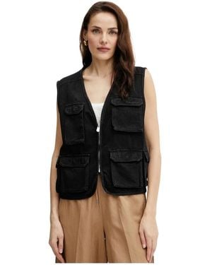Pinko Denim Vest - Schwarz