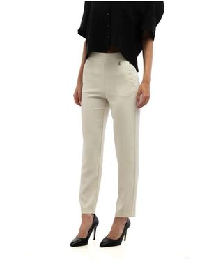 Patrizia Pepe Slim-Fit Trousers - Noir
