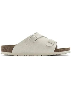 Birkenstock Wildleder zurich sandalen - Weiß