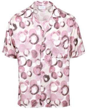 Tagliatore Short Sleeve Shirts - Rosa