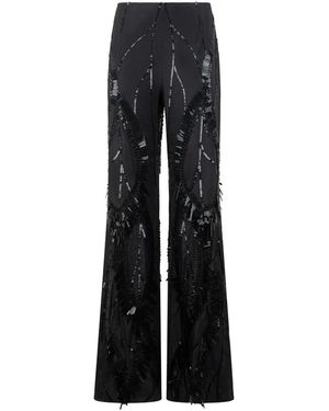 Alberta Ferretti Wide Trousers - Black