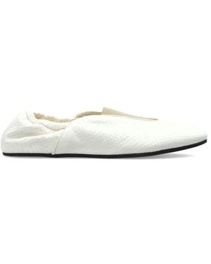 Jacquemus Leren Ballerina's - Wit