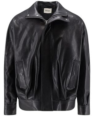 Arma Leather Jackets - Black