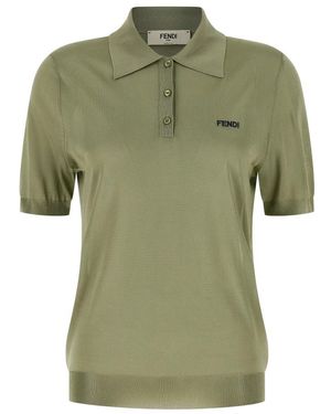 Fendi Polo Shirts - Green