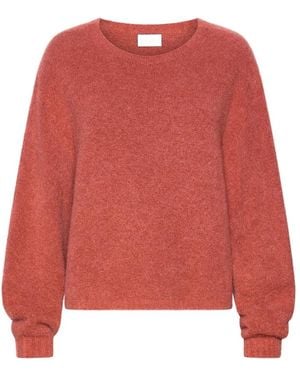 Marella Round-Neck Knitwear - Rojo