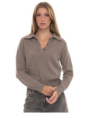 Vanisé V-Neck Knitwear - Gris