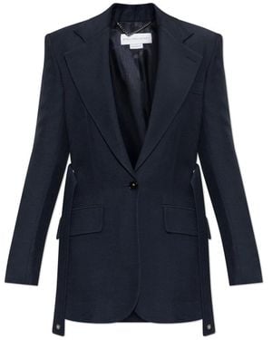 Stella McCartney Blazer Met Open Revers - Blauw