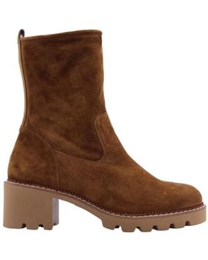 Paul Green Heeled Boots - Marrone