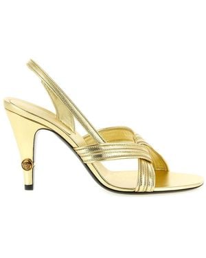 Versace High Heel Sandals - Metallic