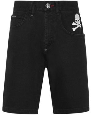Philipp Plein Denim Formentera Shorts Basics - Zwart