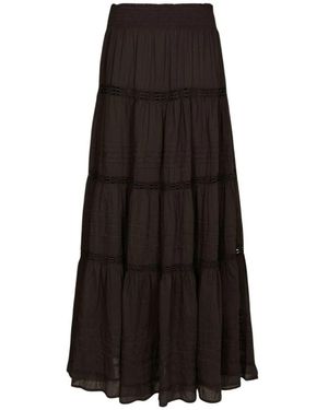 Neo Noir Maxi Skirts - Negro